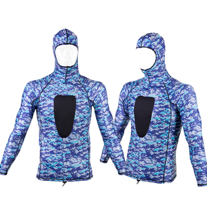Camiseta de Manga Larga Unisex para Artes Marciales Mixtas (MMA) con Capucha, Estampado de Camuflaje, Transpirable, de Secado Rápido, Spandex, Poliéster, Natación, Alta Calidad - Product Image 3