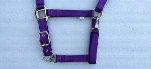 สายจูงม้าแบบคลาสสิกน้ำหนักเบา ทำจากโพลีโพรพิลีน บุด้วยผ้าหนังนูบัค ปรับแต่งได้ พร้อมฮาร์ดแวร์ทองเหลืองและสังกะสี มีหลายขนาด - Product Image 2