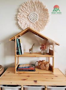 Rattan Doll House Toy <b>Set</b> With Coffee Maker And Ice Cream Accessories For Kids 2-4 Years Unisex Play Furniture - Product Image 2
