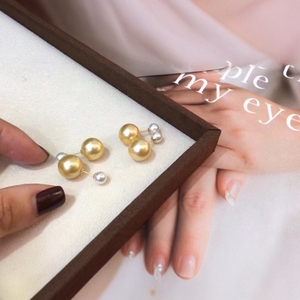 18K Gold <b>Fine</b> <b>Dangle</b> <b>Earrings</b> Classic Basic Natural Freshwater Akoya 11-12mm Factory Direct Wholesale - Product Image 3