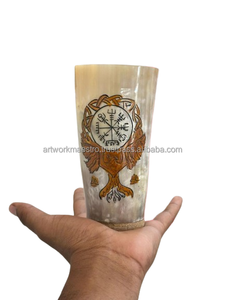 Cuerno de búfalo auténtico tallado a mano y elaborado por artesanos indios expertos, cuerno de buey auténtico con acabado natural pulido de primera calidad, lo último en el mercado. - Product Image 3