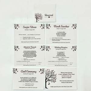 Tarjetas de Boda de Diseño Personalizado, Invitaciones de Lujo con Estampado en Relieve, Papelería Artesanal en Rollo, Exportador Mayorista - Product Image 1