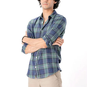 Camisa de Franela Transpirable para Hombre, Estilo Casual, con Botones, Manga Larga, para Trabajo, Oficina, Viajes y Fines de Semana, Venta Directa de Fábrica - Product Image 2