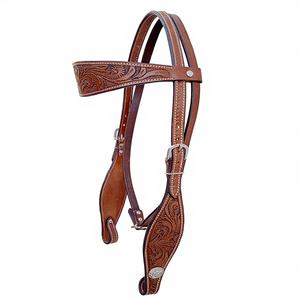 Bridon en cuir occidental de haute qualité, style western, couleur marron, sculpté à la main, fabriqué par un exportateur 500 - Product Image 1