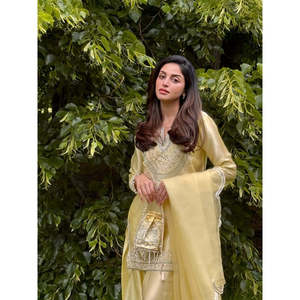 Conjunto de ropa de fiesta de diseñador para mujer, parte superior inferior y Dupatta, elegante y elegante - Product Image 5
