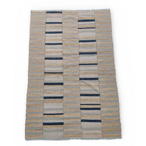 Tapis en laine et jute fait main, écologique, abstrait, antidérapant, tissé à la main, pour salon et chambre à coucher, adapté aux animaux domestiques - Product Image 4
