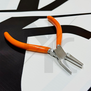 Pince à bec plat/demi-ronde 130 mm en acier inoxydable à poignée souple pour la fabrication de bijoux, la mise en forme de perles et la réparation de fils – Vente directe usine - Product Image 4