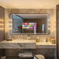 Nouveau Miroir Intelligent LED 2026 pour Salle de Bain, Taille Personnalisée, Panneau de Miroir sur Mesure, Écran Multi-Options, Miroir Intelligent Mural avec Écran TV