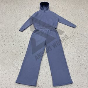 Nuevo Conjunto de Chándal de Invierno de 2 Piezas 2026Whiter: Sudadera con Capucha Oversize y Pantalones Jogger con Pedrería, Ecológico y de Color Liso - Product Image 4