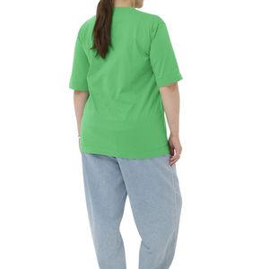 Wholesale Custom Oversized Women T Shirt 100% Cotton <b>Plus</b> <b>Size</b> Blank White <b>Graphic</b> <b>Tee</b> OEM ODM Streetwear Tops - Product Image 4