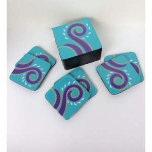 แผ่นรองแก้ว MDF พิมพ์ลาย สำหรับใช้ในบ้าน ห้องครัว รับประทานอาหาร กาแฟ เคลือบเอนาเมล ผิวเรียบ ป้องกันเฟอร์นิเจอร์ สำหรับใช้ในชีวิตประจำวันและตกแต่ง - Product Image 3