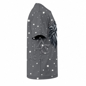 T-shirt pour homme de qualité supérieure, nouvelle arrivée, durable, premium, imprimé étoiles de la galaxie, surdimensionné, graphique cosmique, manches courtes, streetwear - Product Image 4