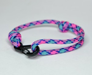 <b>Adjustable</b> Paracord <b>Bracelet</b>: Carabiner Clasp, Nautical Rope Anklet - Product Image 2