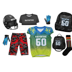 Compre Camisetas de Fútbol Americano, Tela de Malla Premium, Unisex, Colores Personalizados del Equipo, Camiseta de Fútbol Americano al por Mayor, Cosida - Product Image 4