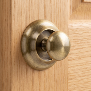 <b>Antique</b> Round Brass Cabinet Back-Plate Knob Furniture Handle Hardware Gold Matte Finished Modern Design <b>Wardrobe</b> Door Dresser - Product Image 2