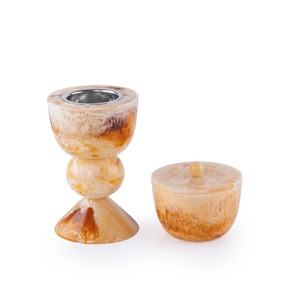 Quemador de incienso y oud de resina árabe hecho a mano, Mubkhar tradicional árabe para fragancia de lujo en el hogar, decoración islámica - Product Image 1