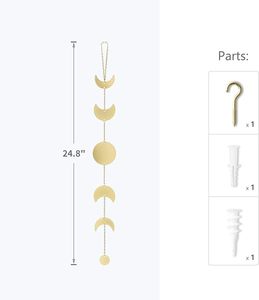 Trending Design <b>Decorative</b> Iron Wall Hanging For Bedroom Living Room Office Modern Interior Design Metal Wall Accent Piece - Product Image 5