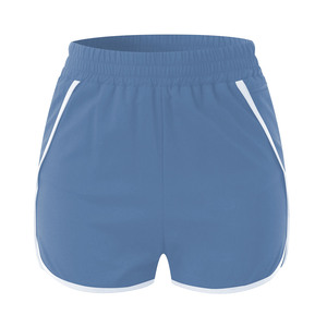 Booty Short women girls summer solid Elastic Waist Polyester/Cotton Yoga Fitness Breathable Solid Color Custom Logo Design - Product Image 6