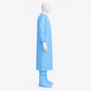 Overol ligero de tela no tejida que ofrece una cómoda sujeción, cobertura completa del cuerpo y un diseño práctico para limpieza y manipulación. - Product Image 3