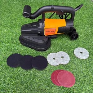 Potente pulidora de pisos portátil GS-8230 de 3 cabezales, 2450W, pulidora de concreto 220V, máquina de pulido de terrazo y epoxi con motor de diamante - Product Image 3