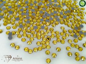 ARIANA Jonquil Citrine Light Topaz LCT Cristales de Estrás Termoadhesivos de Base Plana para Prendas, Joyería, Equipo Ecuestre y Pantalones - Product Image 5