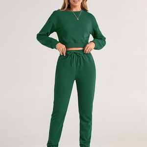Conjunto Deportivo Corto Personalizado para Mujer, Chándal de Algodón Suave, Ropa Deportiva Informal, Proveedor Mayorista de Pakistán - Product Image 3
