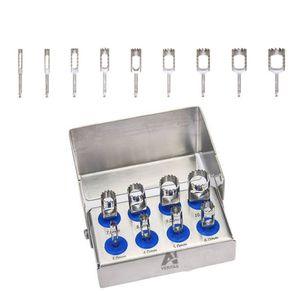 Export Quality A-1 VERITAS Tissue Punch Set of 5 Pcs Stainless Steel Implant Tissue Punch Kit Reusable Instruments - Product Image 3