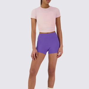 Camiseta Corta Personalizada para Mujer, Diseño Estampado, Jersey de Alta Calidad, Ajuste Veraniego, Compresión, Corte Ajustado - Product Image 4