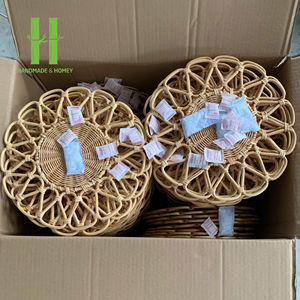Nouvelle Arrivée Tendance Actuelle : Assiettes de Présentation en Rotin, Sets de Table Bohème en Rotin, Sets de Table et Assiettes de Présentation en Osier OEM, Vente Chaude, Origine Vietnam - Product Image 5