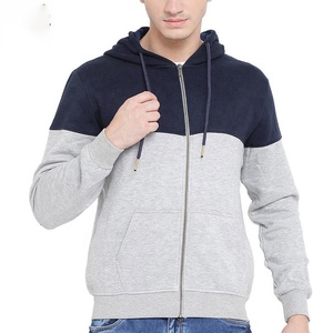 OEM Sweats à capuche légers à manches longues en coton uni avec fermeture éclair Sweats à capuche à panneau à séchage rapide pour hommes avec impression ou logo Prix de gros - Product Image 6