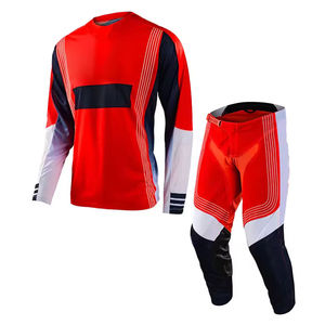 ชุดมอเตอร์ครอสแบบยูนิเซ็กซ์สำหรับฤดูร้อน ป้องกันลม แขนยาว พิมพ์ลายดิจิทัล มองเห็นได้ชัดเจน ระบายอากาศได้ดี ผลิตจากผ้าโพลีเอสเตอร์/ไนลอน 220 กรัม - Product Image 4