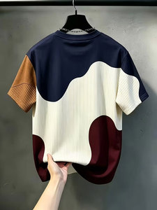 Fabricante de Camisetas para Hombre, Camisetas de Algodón Personalizadas, Nuevo Diseño, Camiseta con Cuello Redondo para Hombre, Proveedor Mayorista de Calidad Premium - Product Image 4