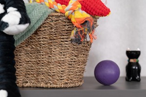 Panier de rangement pour jouets pour chien en forme d'os, panier de rangement fait main, vente en gros, écologique, fabriqué au Vietnam - Product Image 5