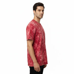 Camiseta de Algodón Grueso con Lavado Ácido, Estilo Urbano, Personalizable con Logotipo, Vintage para Hombre - Product Image 2