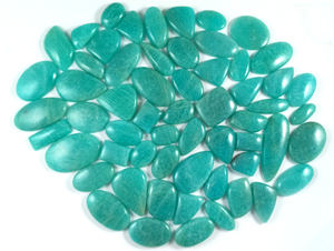 Cabujón de Amazonita Natural Suelta para Sanación con Cristales, Venta al por Mayor, Gemas para Envolver con Alambre - Product Image 4