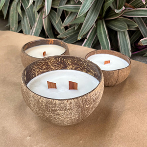 เทียนหอมกะลามะพร้าวโถเทียนหอมกะลามะพร้าว - Product Image 1