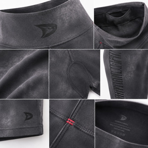 Shorts Casuales de Cintura Baja para Mujer, Transpirables, Ecológicos, de Punto, con Spandex y Algodón, Corte Regular, Logotipo en la Pierna Izquierda, Cordón Ajustable - Product Image 6
