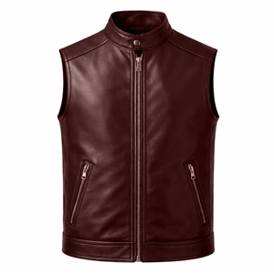 Veste en cuir véritable sur mesure pour homme, style motard vintage, durable, manteau d'hiver - Product Image 2
