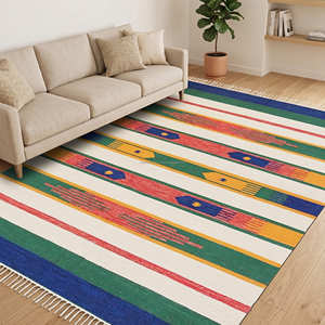 Alfombra Kilim Tejida con Patrón Geométrico, Diseño Personalizado, Alfombra de Oración de Lujo Hecha a Mano, Alfombras Kilim Multiusos - Product Image 4
