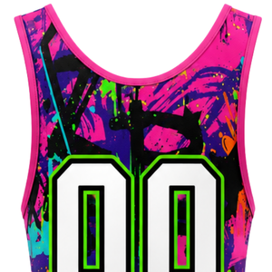 <b>Men</b> Multicolor Sublimated <b>Wrestling</b> <b>Singlet</b> Polyester Lightweight <b>Wrestling</b> Sportswear Athletic Uniform Match Training - Product Image 5