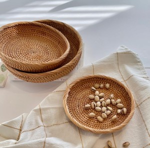 Elegante Bandeja de Servir de Ratán Tejida a Mano, Natural, Elegante, Premium, para el Hogar, Cocina, Almacenamiento, Regalo - Product Image 3