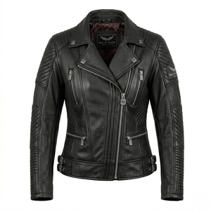 Chaqueta de Motociclista de Cuero con Certificación CE - Ropa Deportiva de Carreras Resistente para Mujer - Product Image 3