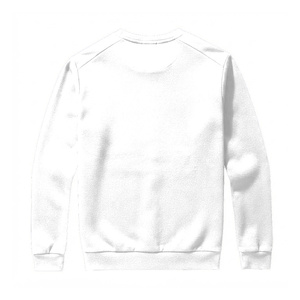 Plain <b>White</b> Crewneck <b>Sweatshirt</b> <b>Men</b> Long Sleeve Cotton Fleece Pullover Custom Casual Streetwear Unisex Blank Sweat Shirt Apparel - Product Image 2