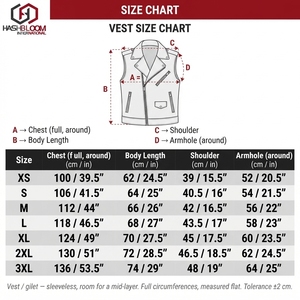 Gilet de motard en cuir véritable pour homme, coupe-vent, uni, avec design bicolore, protections en polyester et logo personnalisé - Hashbloom International - Product Image 6