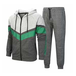 Conjunto Deportivo de Dos Piezas en Felpa para Hombre, Estilo Juvenil Europeo y Estadounidense, Colores Combinados, a la Moda y Duradero, MOQ Bajo, Tendencia 2026 - Product Image 2