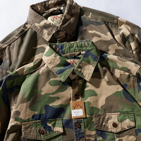 Chemise Cargo Homme Camouflage Tie-Dye Respirante Hip Hop Automne Multi-Poches Vintage Décontractée Ample en Tissu Sergé 100% Coton Séchage Rapide