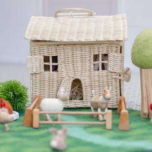 Braided rattan toy cottage hand-made children playhouse high quality babies play house toys - Product Image 6