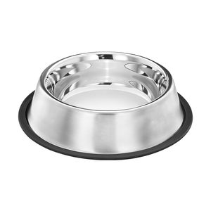 Pets Empire Stainless Steel <b>Dog</b> & Cat Food <b>Bowl</b> 2500 ML Small Pet Feeding Dish Rust Resistant Water & Food <b>Bowl</b> for Puppies - Product Image 1