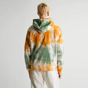 Sudadera con Capucha para Hombre, 100% Algodón, Impermeable, Transpirable, con Estampado Digital Tie Dye, Informal, de Alta Calidad, Hecha en Fábrica - Product Image 3