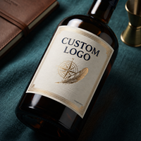 Étiquettes de vin personnalisées, autocollants pour bouteilles de whisky et de liqueur, logo avant et arrière, papier texturé, dorure à chaud, papier coton, impression UV